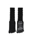Womens Five Toe Crew Socks Yoga Grip Non Slip Ribbed Slouchy Combed Cotton