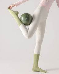 여성용 다섯 발가락 요가 양말, 통기성·미끄럼 방지 그립, 크루 핏