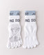 Womens Five Toe Yoga Socks Double Cuff Color Block Non Slip Crew - SWEET NANA
