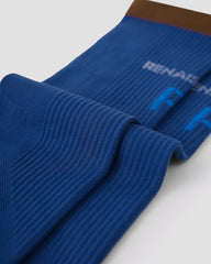 Womens Knee High Micro Pressure Thin Sports Compression Socks Blue