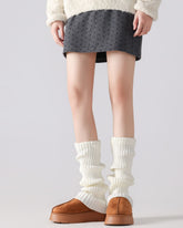 Womens Knee High Socks Slouchy Knit Leg Warmers Stylish Cozy Design