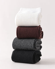 Womens Miu Style Knee High Socks Seamless Toe Ribbed Knit Slim Look