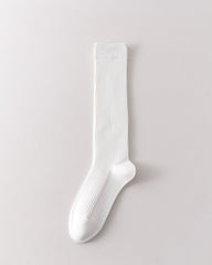 Womens Miu Style Knee High Socks Seamless Toe Ribbed Knit Slim Look