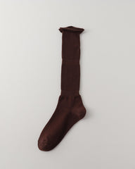 Womens Ruffle Top Knee High Socks Slouchy Ribbed Slim Look