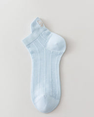 Womens Short Socks Butterfly Embroidery Soft Breathable Casual Socks