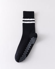 Womens Striped Yoga Socks Non Slip Breathable Crew Sport Socks