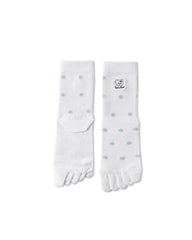 Womens Tabi Socks Five Toe Bear Stripe Dot Pattern Cute Everyday Combed Cotton