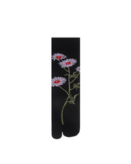 Womens Tabi Socks Floral Boneless Flower Pattern Cute Socks