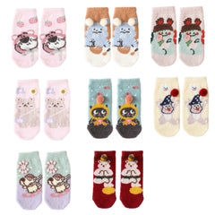 Toddlers Ankle Crew Socks Cute Cozy Thick Soft Warm Socks
