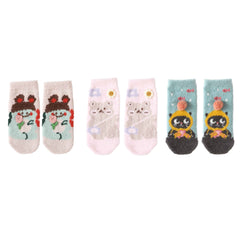 Toddlers Ankle Crew Socks Cute Cozy Thick Soft Warm Socks