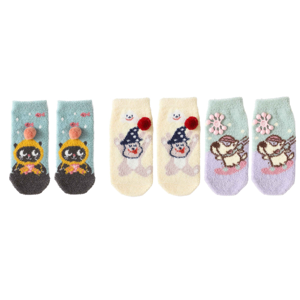 Toddlers Ankle Crew Socks Cute Cozy Thick Soft Warm Socks