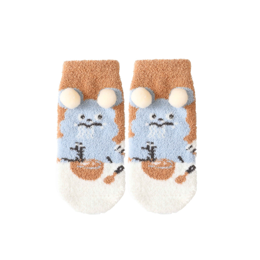 Toddlers Ankle Crew Socks Cute Cozy Thick Soft Warm Socks