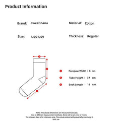 Sweetnana cartoon knee high seamless socks series ,sweat-absorbent and deodorant pure cotton stocking for women,Island style,fashion socks, cute calf socks,compression stocking.