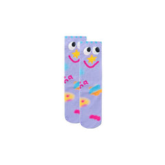 Sweetnana Hand Painted Series Cute and Fun Socks - Seamless, Thin, Cozy Crew Socks for Women and Children