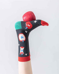 Sweetnana 3 Pack Women’s Cozy Cotton Crew Socks - Old Fashion Series, All-season Colorful Trendy Socks, Cute and Comfortable