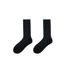 여성용 항균 면 메시 크루 양말 레터링 심리스 소프트