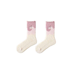 Sweetnana Women’s Cozy Fuzzy Crew Socks, 3-Pack Non-Slip Thickened Winter Stockings, Cute and Soft Slipper Socks for Comfort and Style