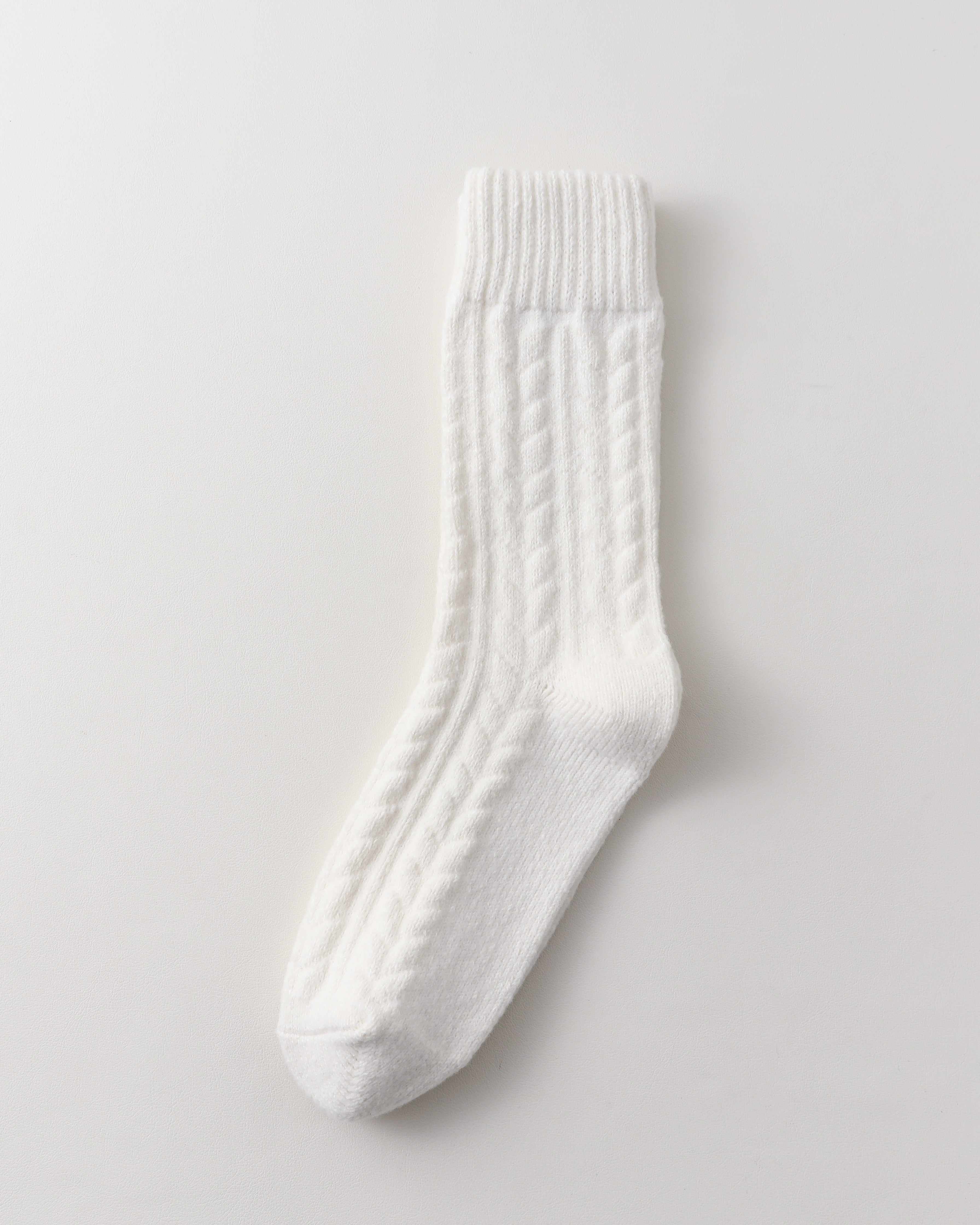 Women Baby Fleece Cable Crew Socks Soft Warm Versatile