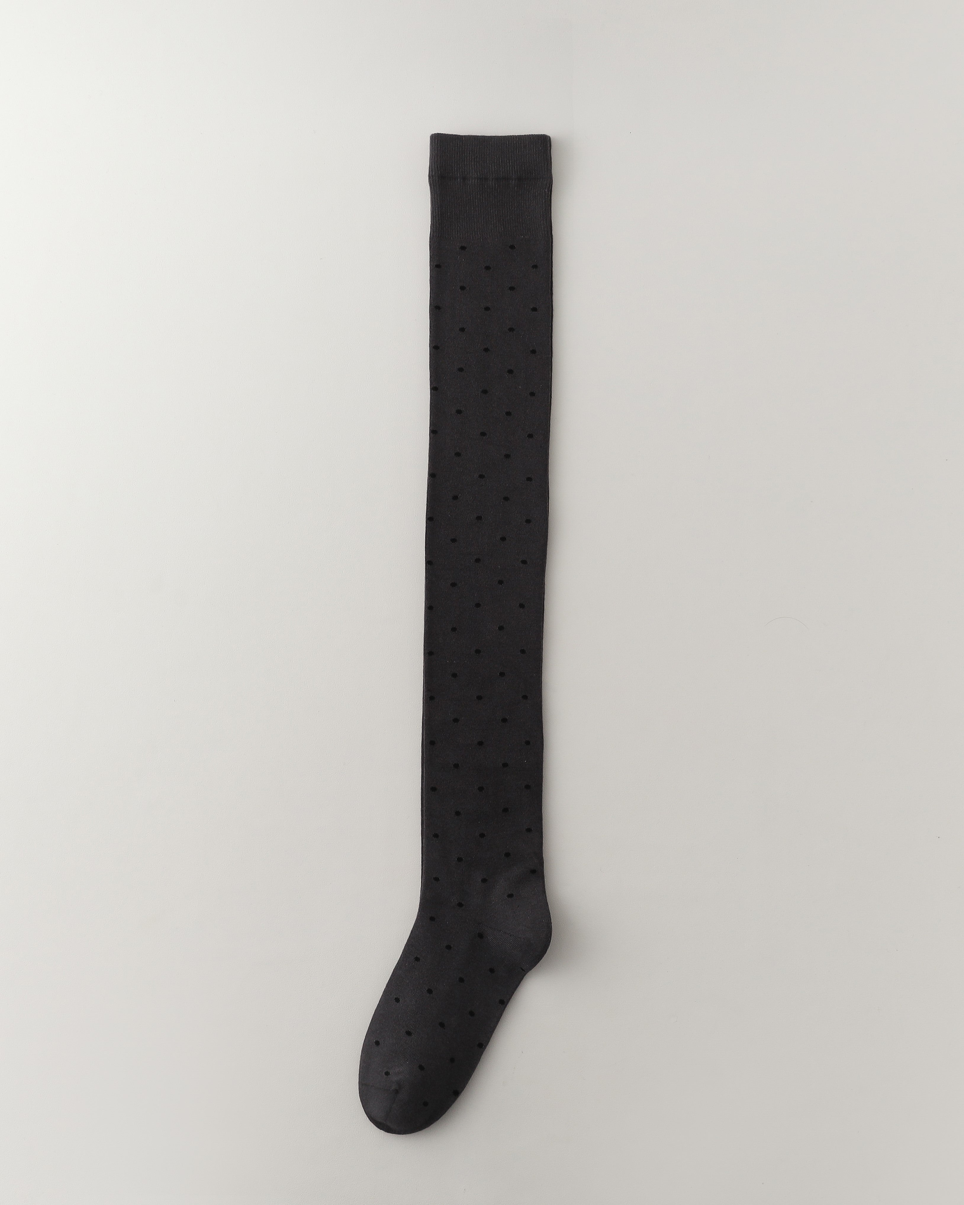 女款過膝襪子波點棉質百搭