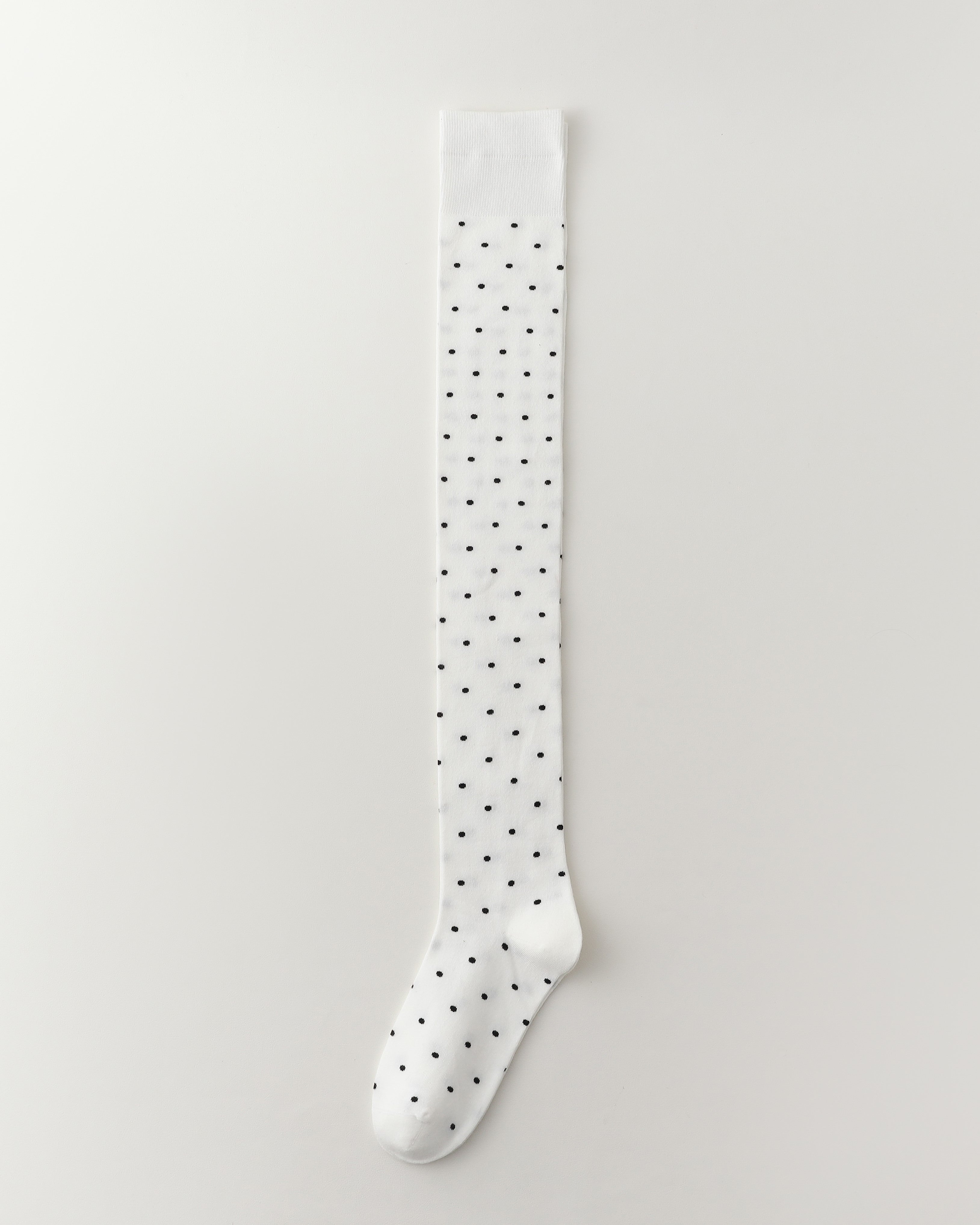 女款過膝襪子波點棉質百搭