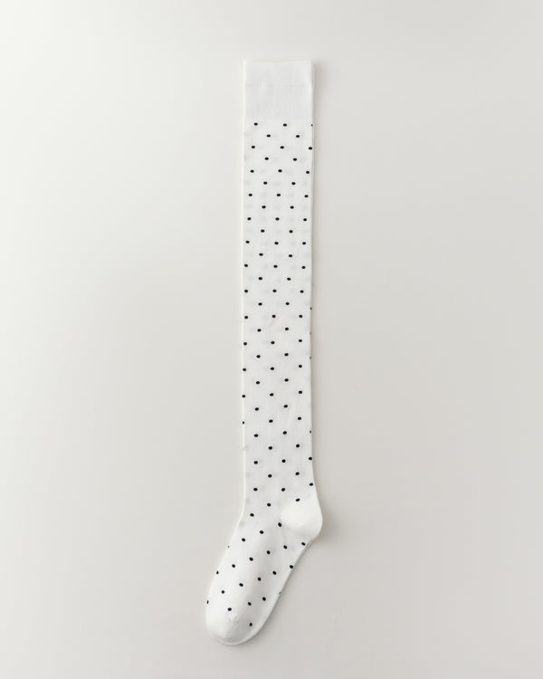 Women Over The Knee Socks Polka Dot Cotton Versatile - SWEET NANA