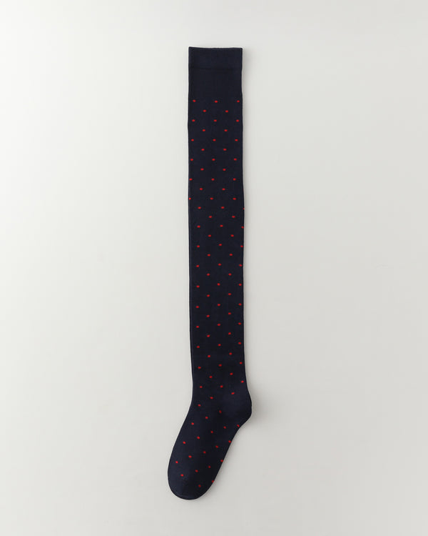 Women Over The Knee Socks Polka Dot Cotton Versatile - SWEET NANA