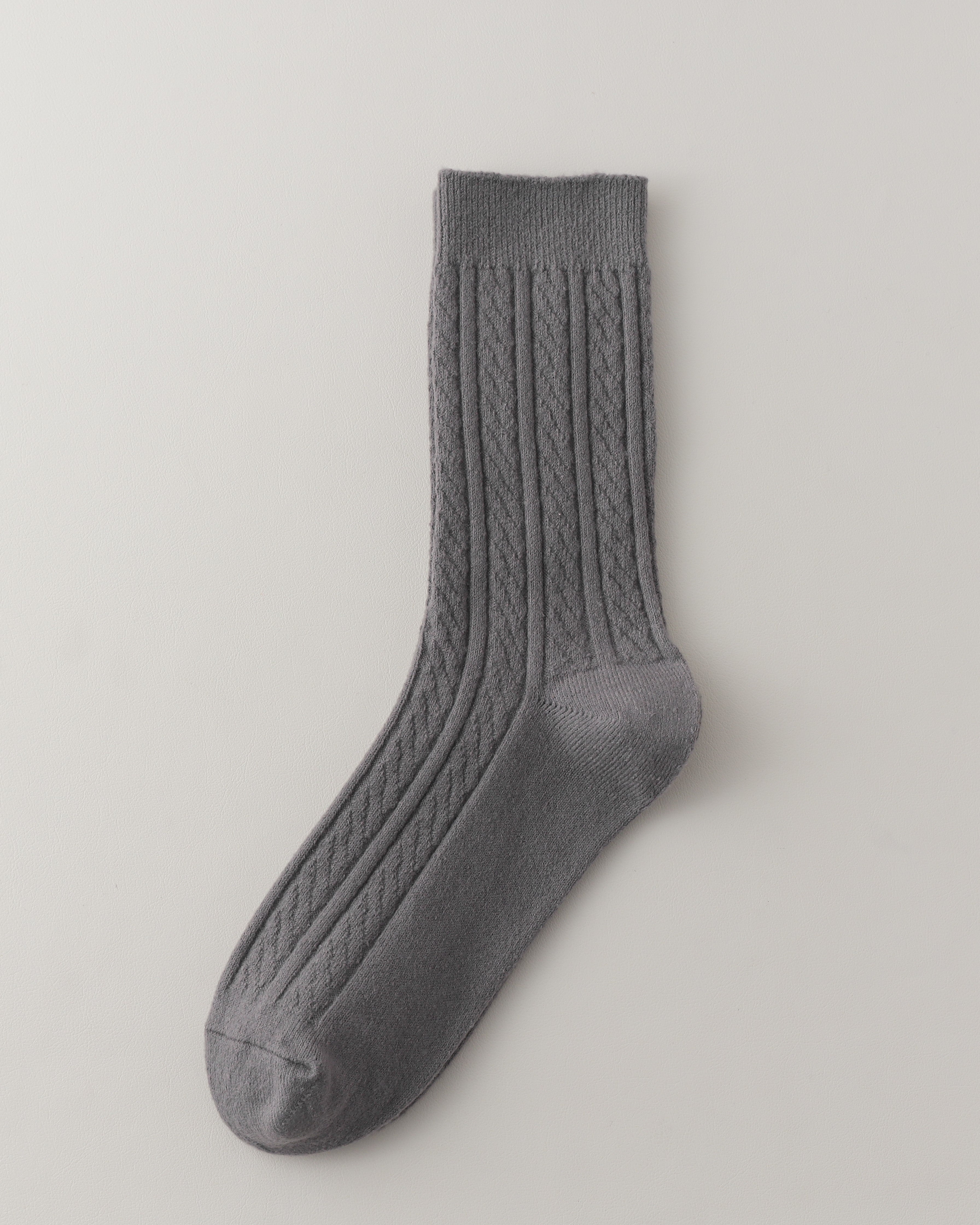 Women Crew Socks Cable Knit Warm Comfortable