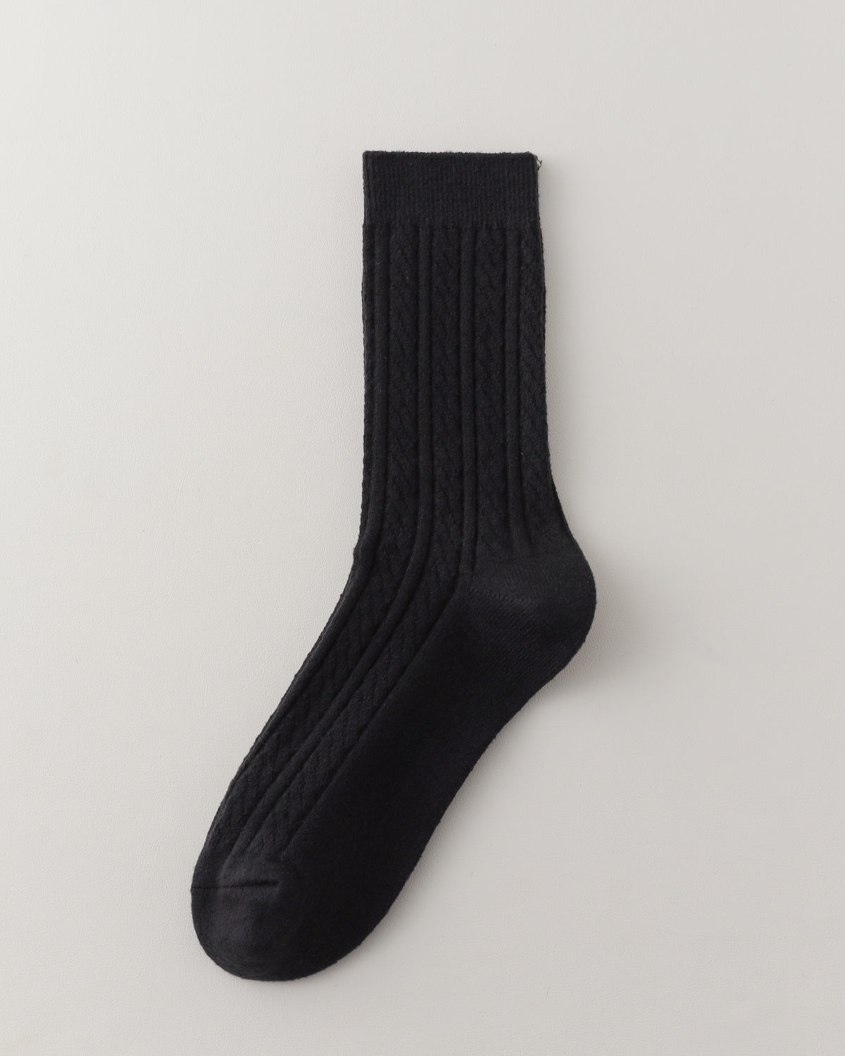 Women Crew Socks Cable Knit Warm Comfortable