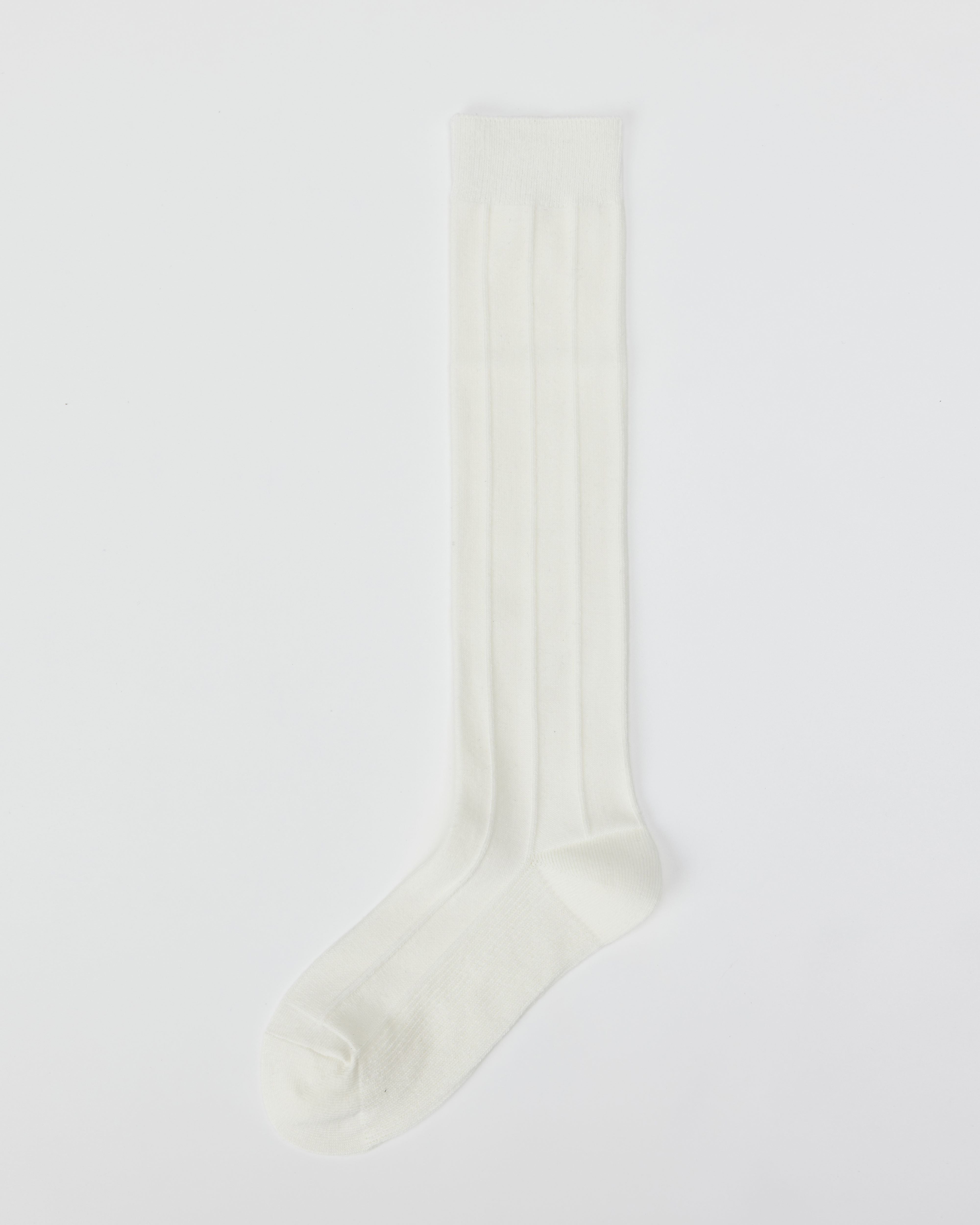 여성용 더블 니들 리버스드 니 슬림핏 양말 스타일리시