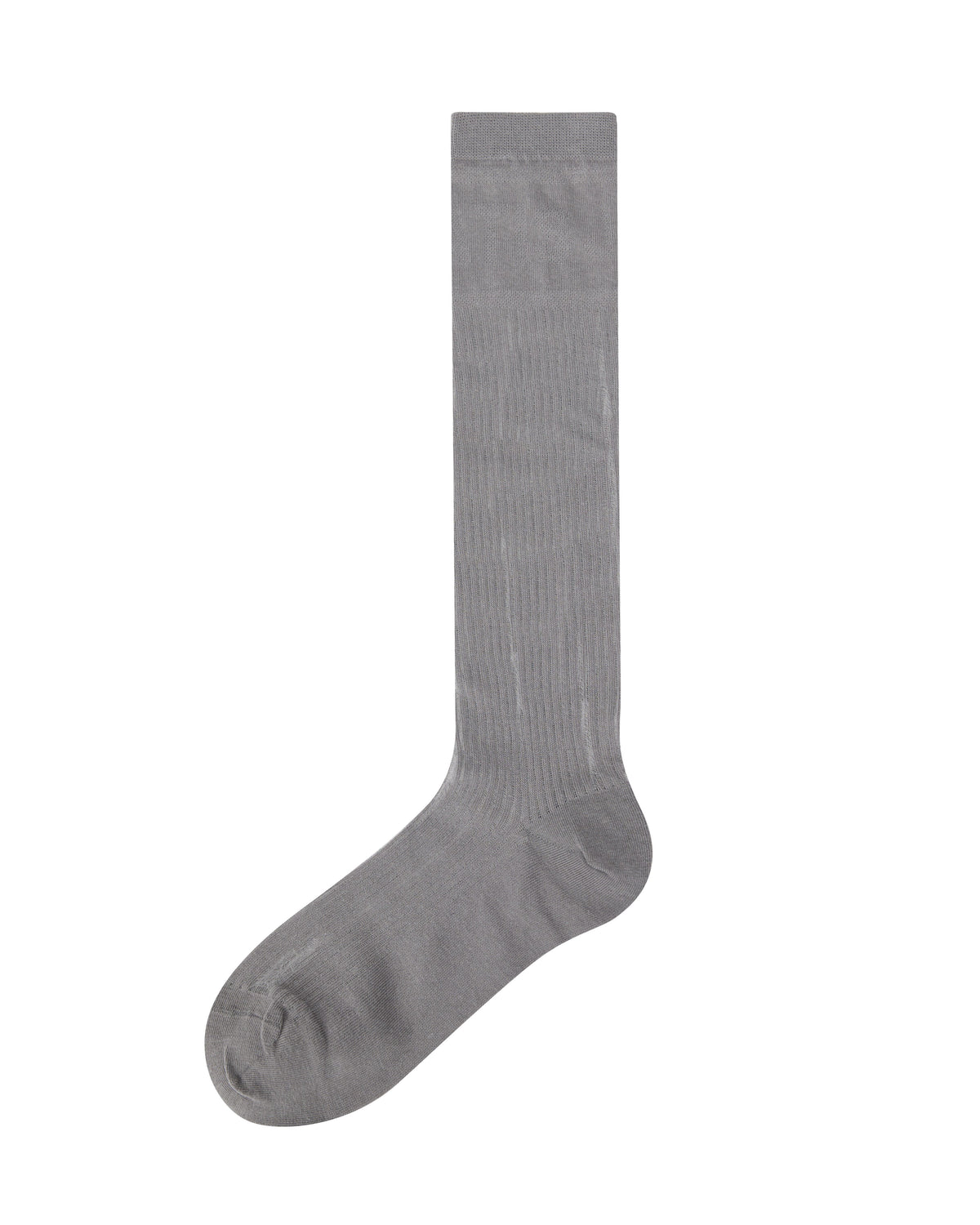 Women Knee High Socks Sheer Stripe Letter Pattern Chic Versatile