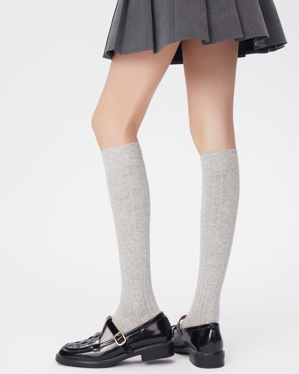 Women Miu Series Knee Socks Handsewn Antibacterial - SWEET NANA