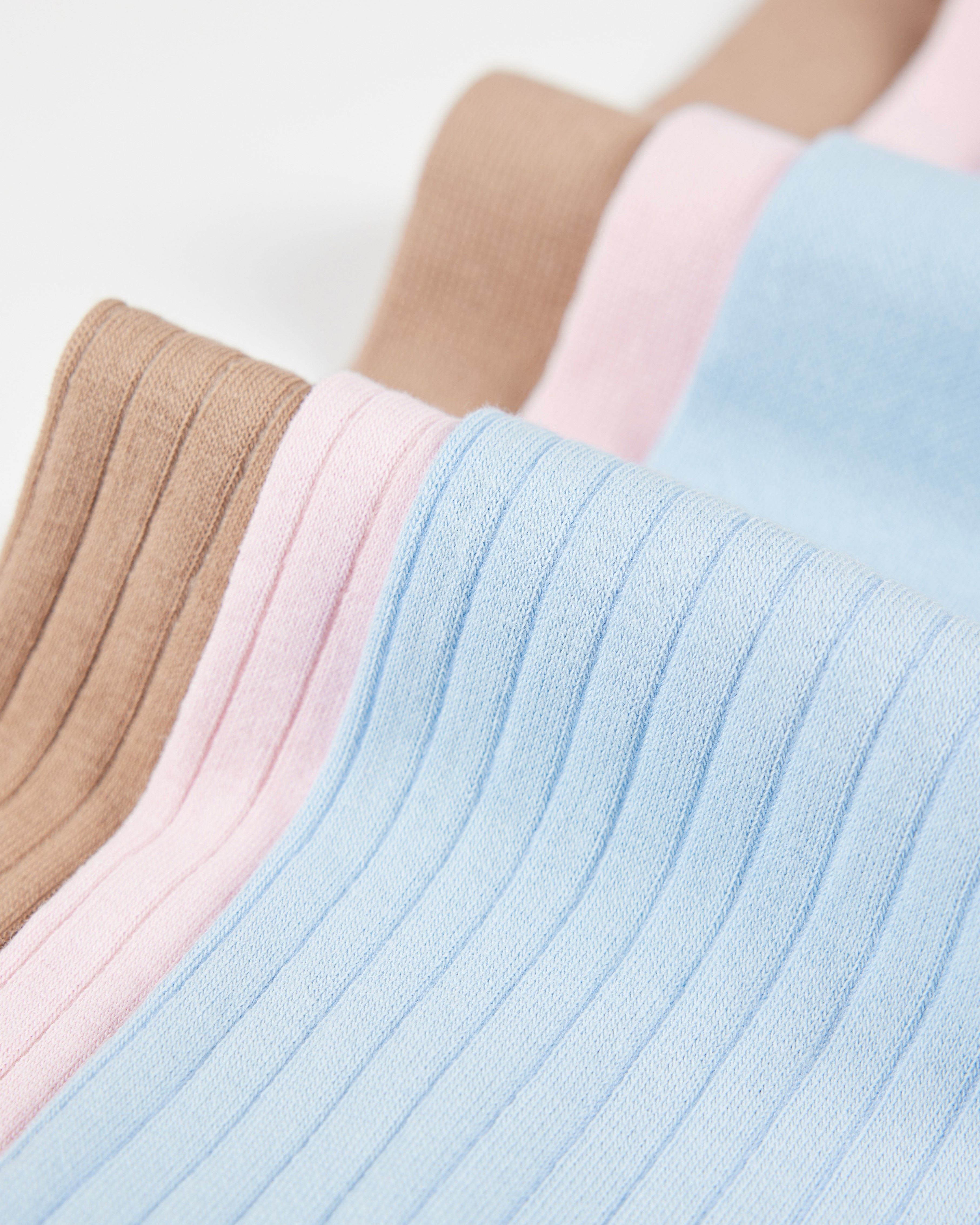 여성용 싱글 커프 롤업 니 양말 수제 봉제 항균