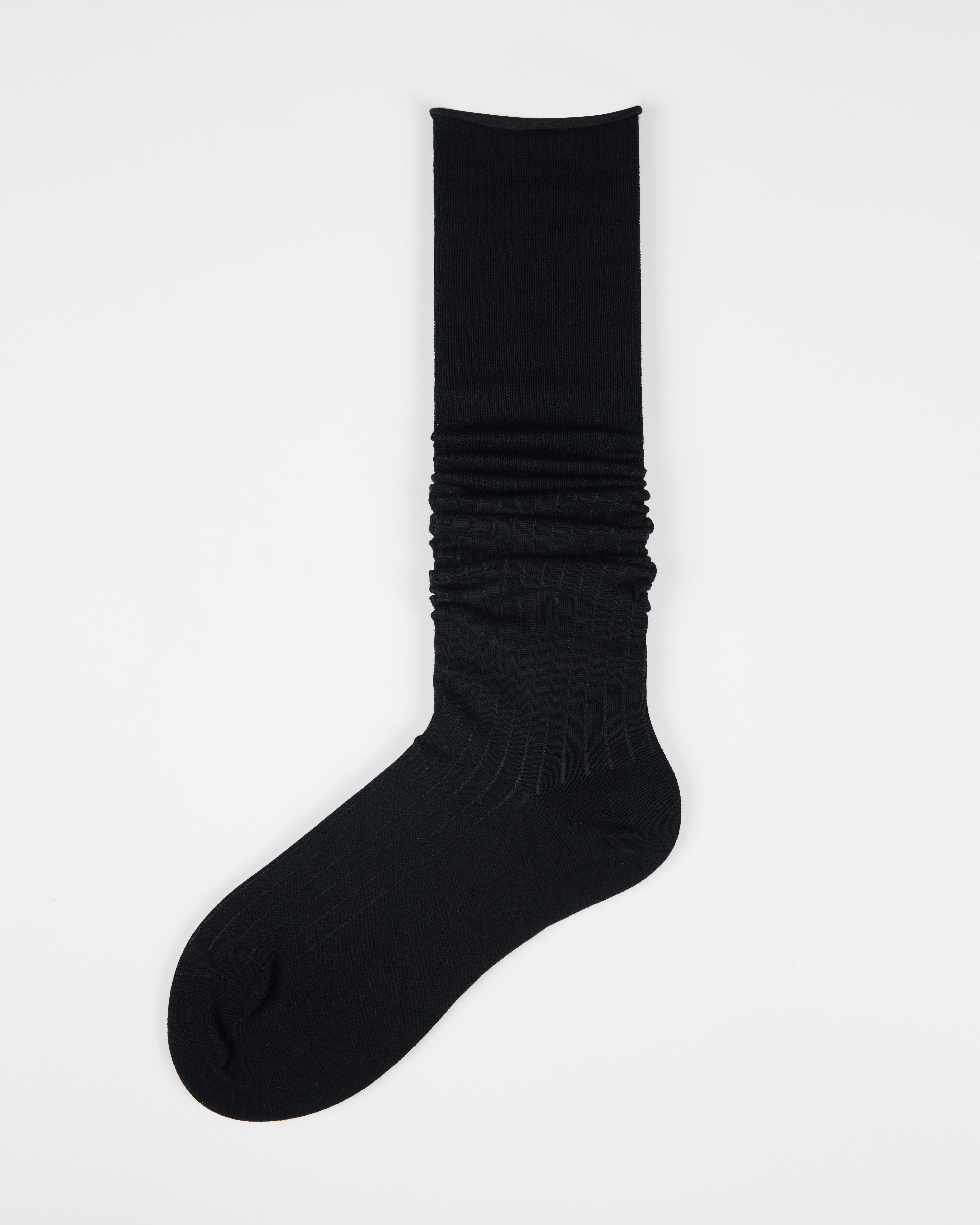 여성용 싱글 커프 롤업 니 양말 수제 봉제 항균