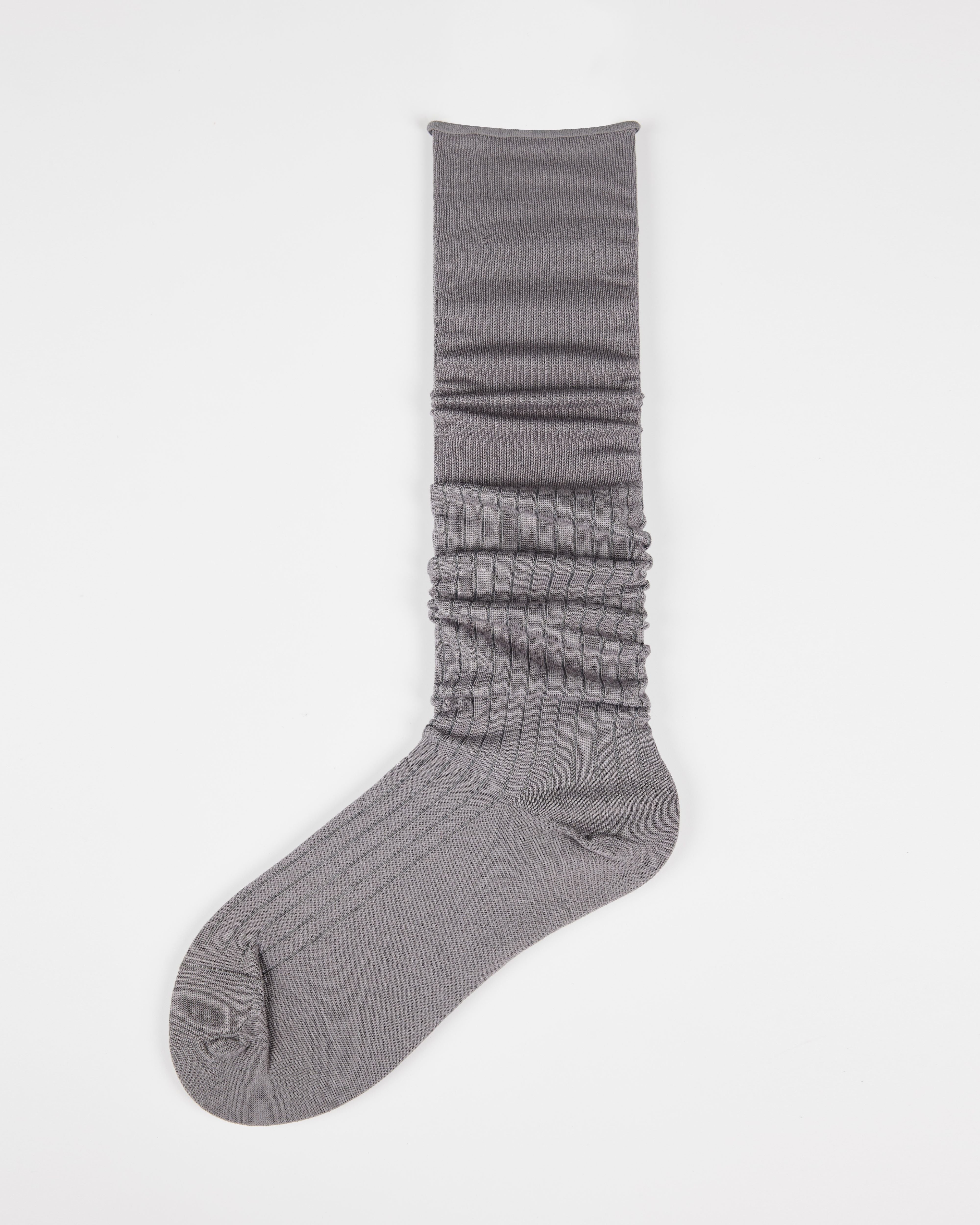 여성용 싱글 커프 롤업 니 양말 수제 봉제 항균