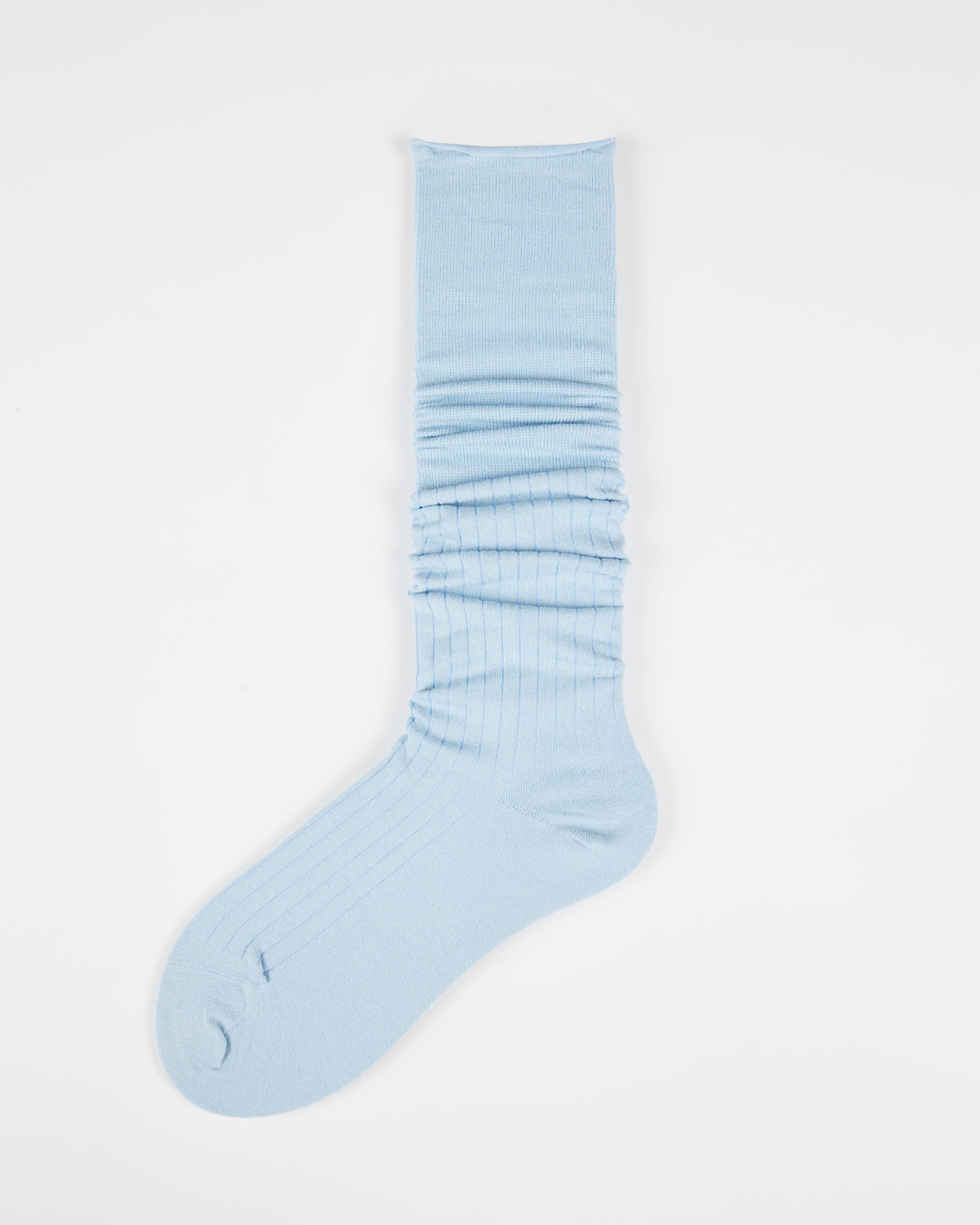 여성용 싱글 커프 롤업 니 양말 수제 봉제 항균