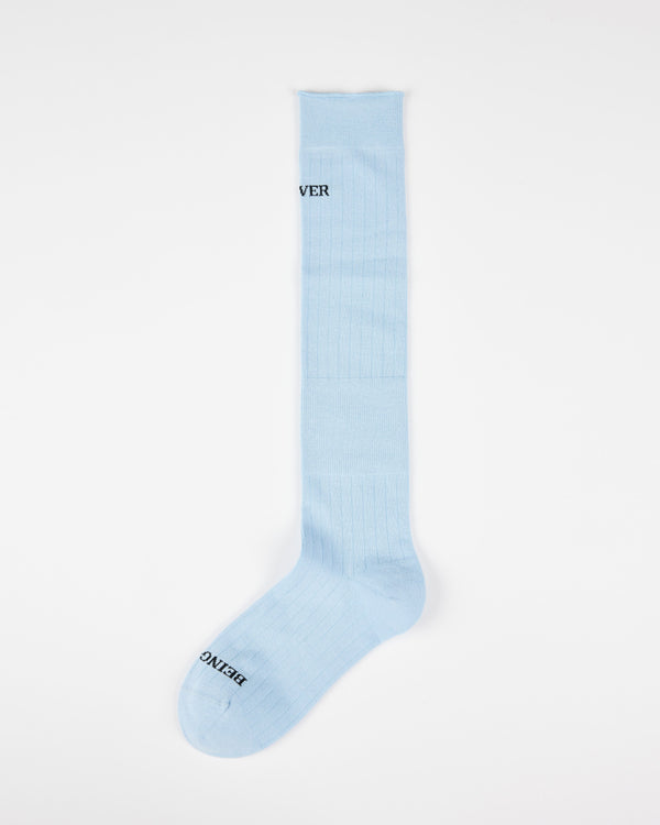 Women Letter Knee Socks Handsewn Antibacterial Cool Style - SWEET NANA