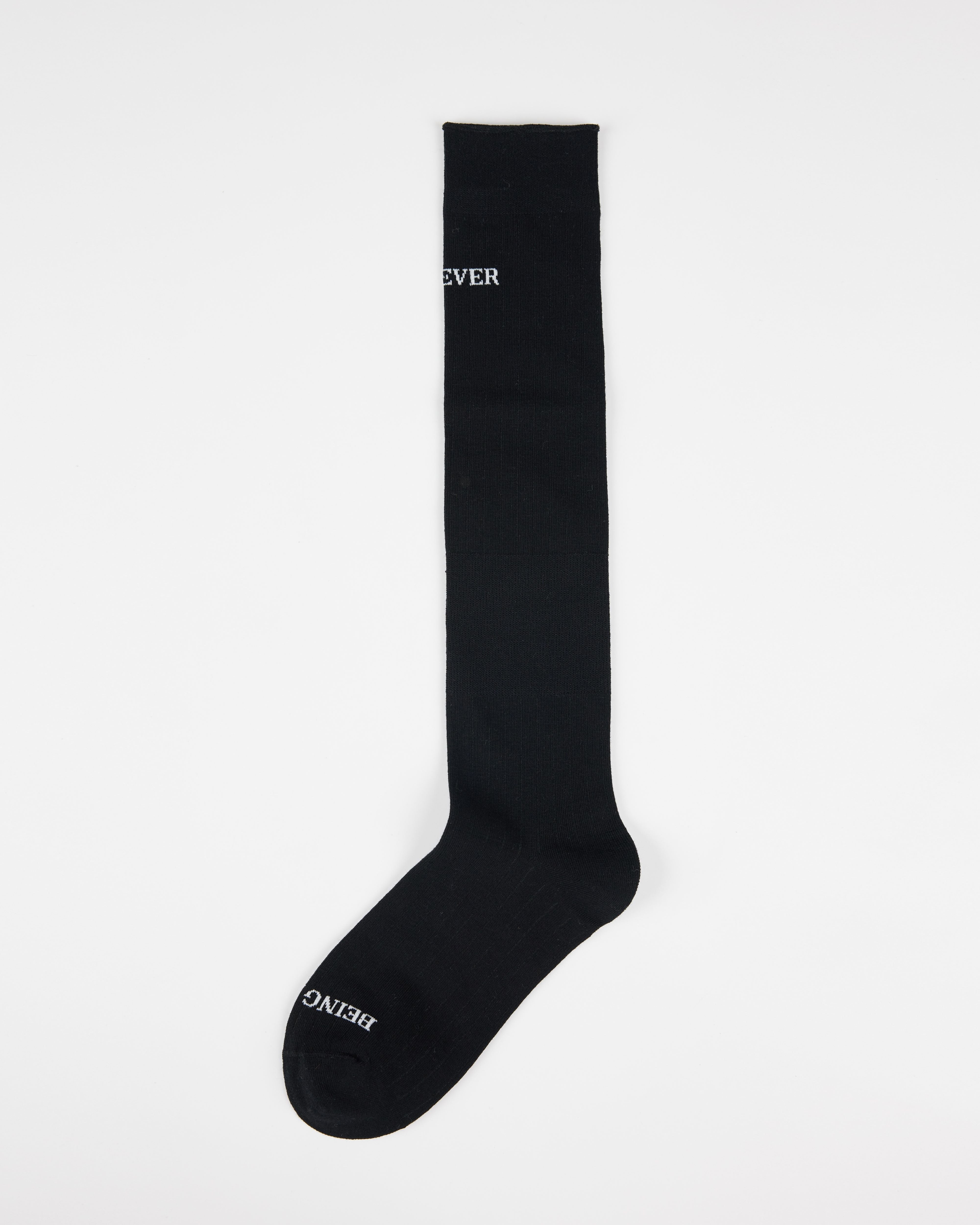 여성 레터링 무릎 양말 수제 항균 쿨 스타일