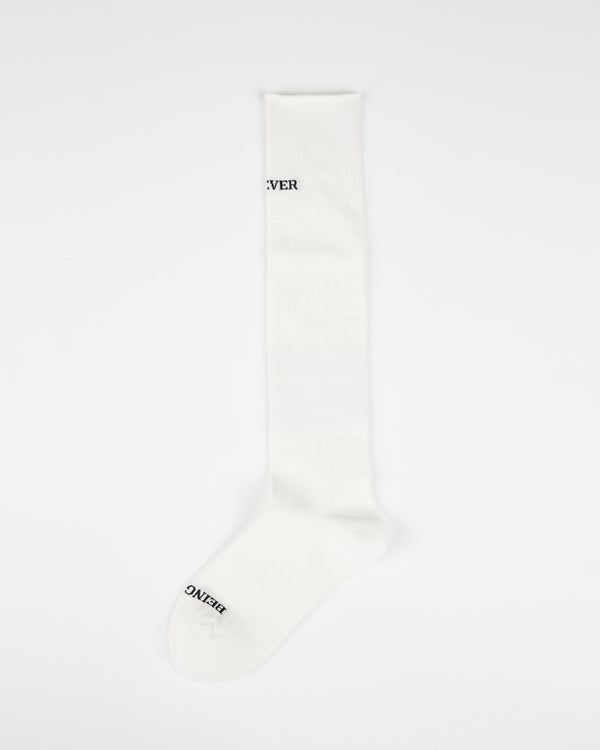 Women Letter Knee Socks Handsewn Antibacterial Cool Style - SWEET NANA