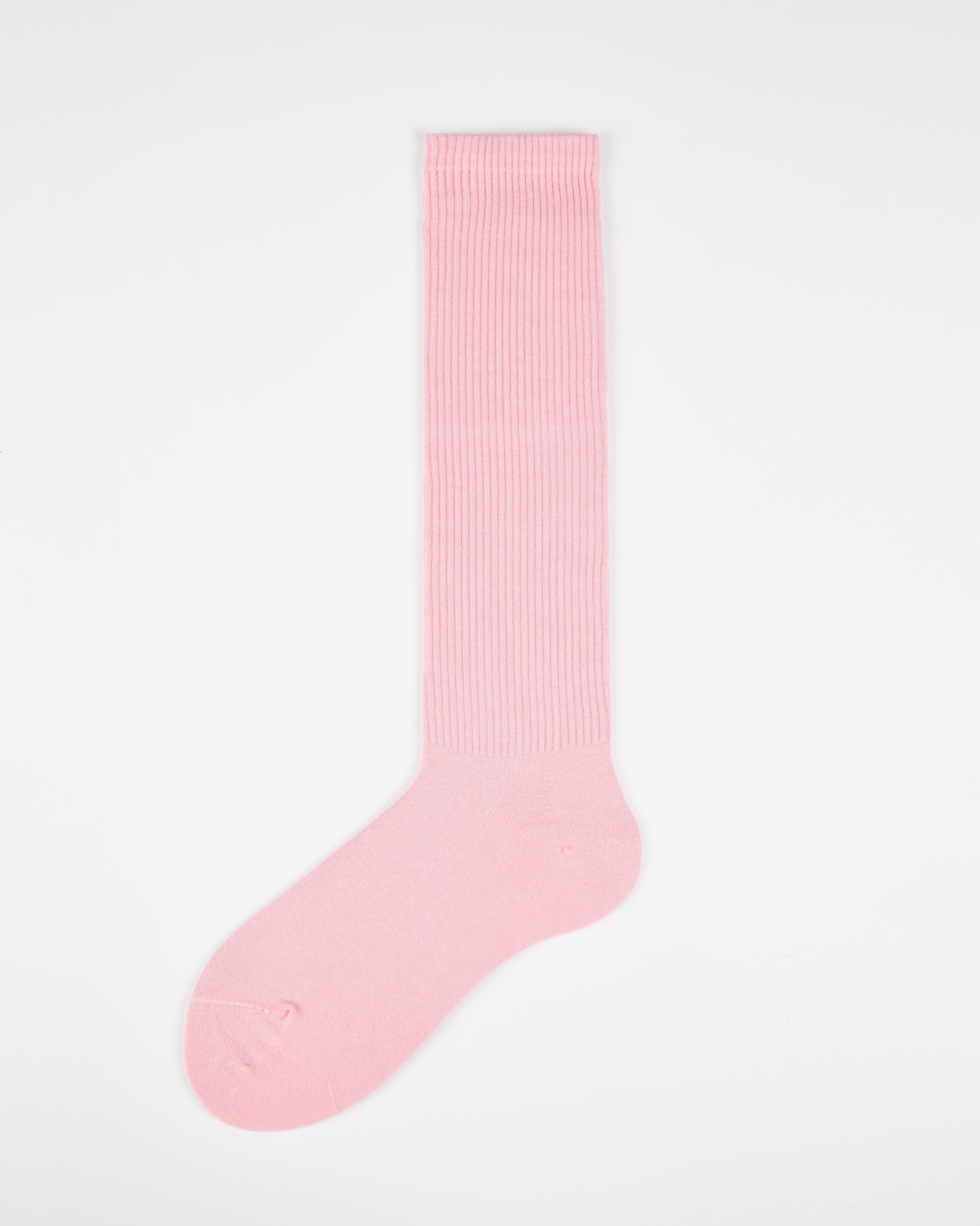 여성용 스트라이프 압박 무릎 양말 수제 항균