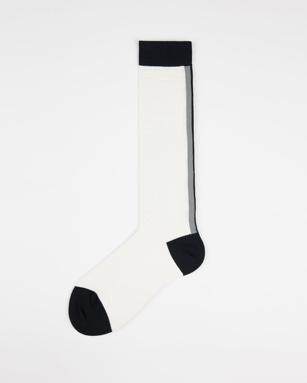 Women 240 Needle Contrast Knee Socks Handsewn Antibacterial - SWEET NANA