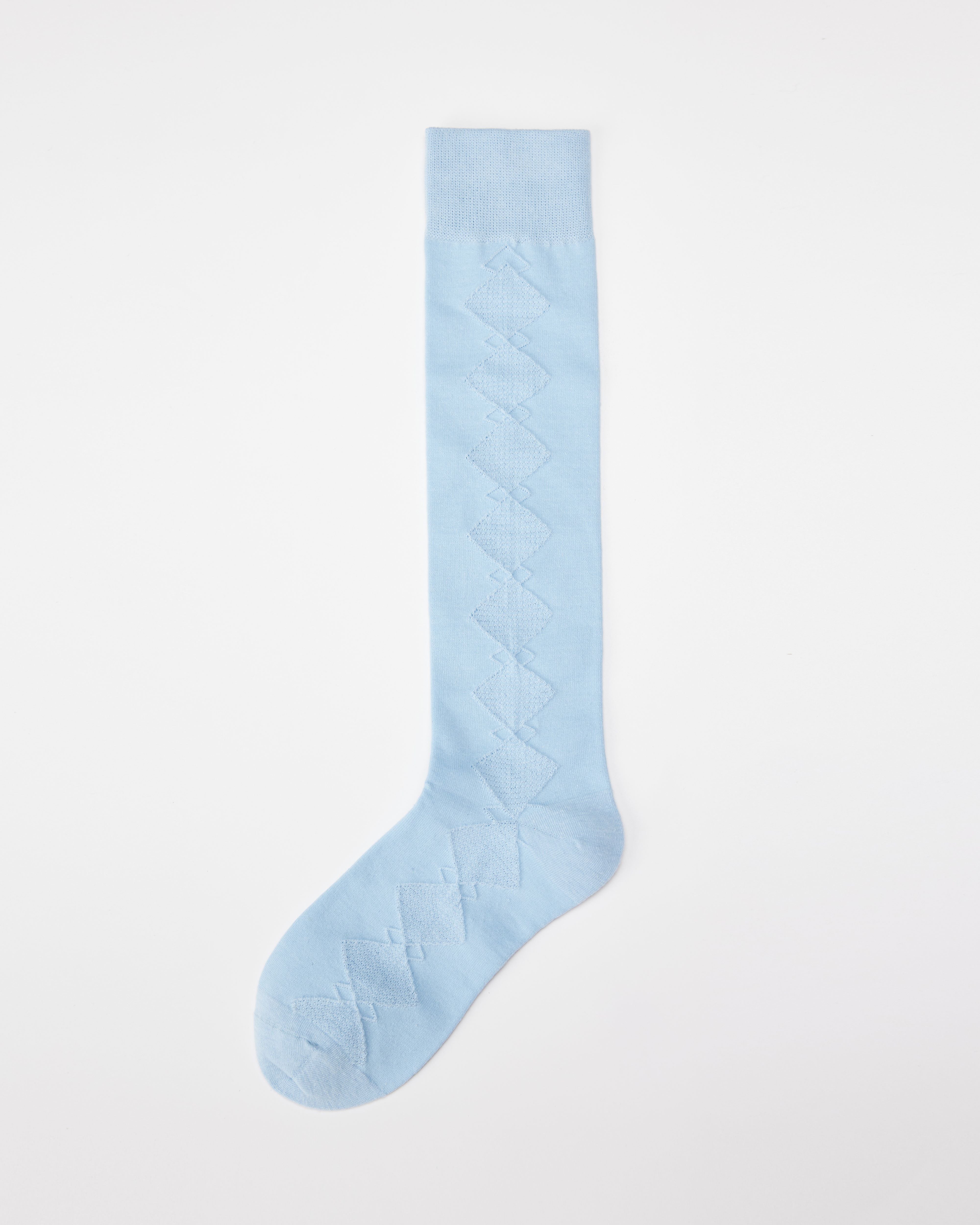 여성용 다이아몬드 메시 무릎 양말 핸드메이드 유니크 스타일