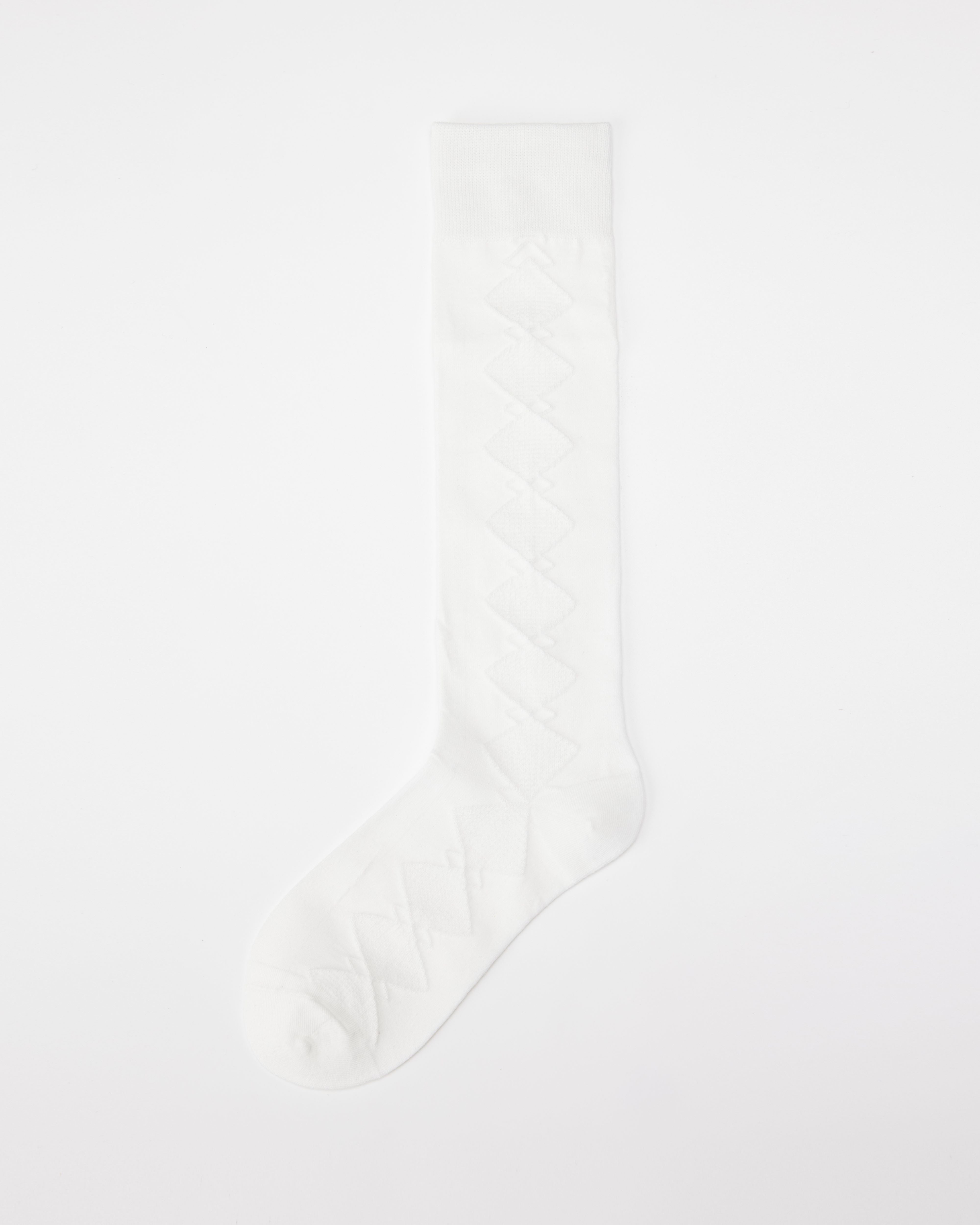 여성용 다이아몬드 메시 무릎 양말 핸드메이드 유니크 스타일