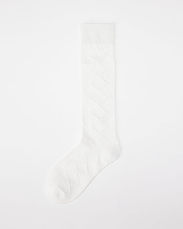 Women Diamond Mesh Knee Socks Handsewn Unique Style - SWEET NANA