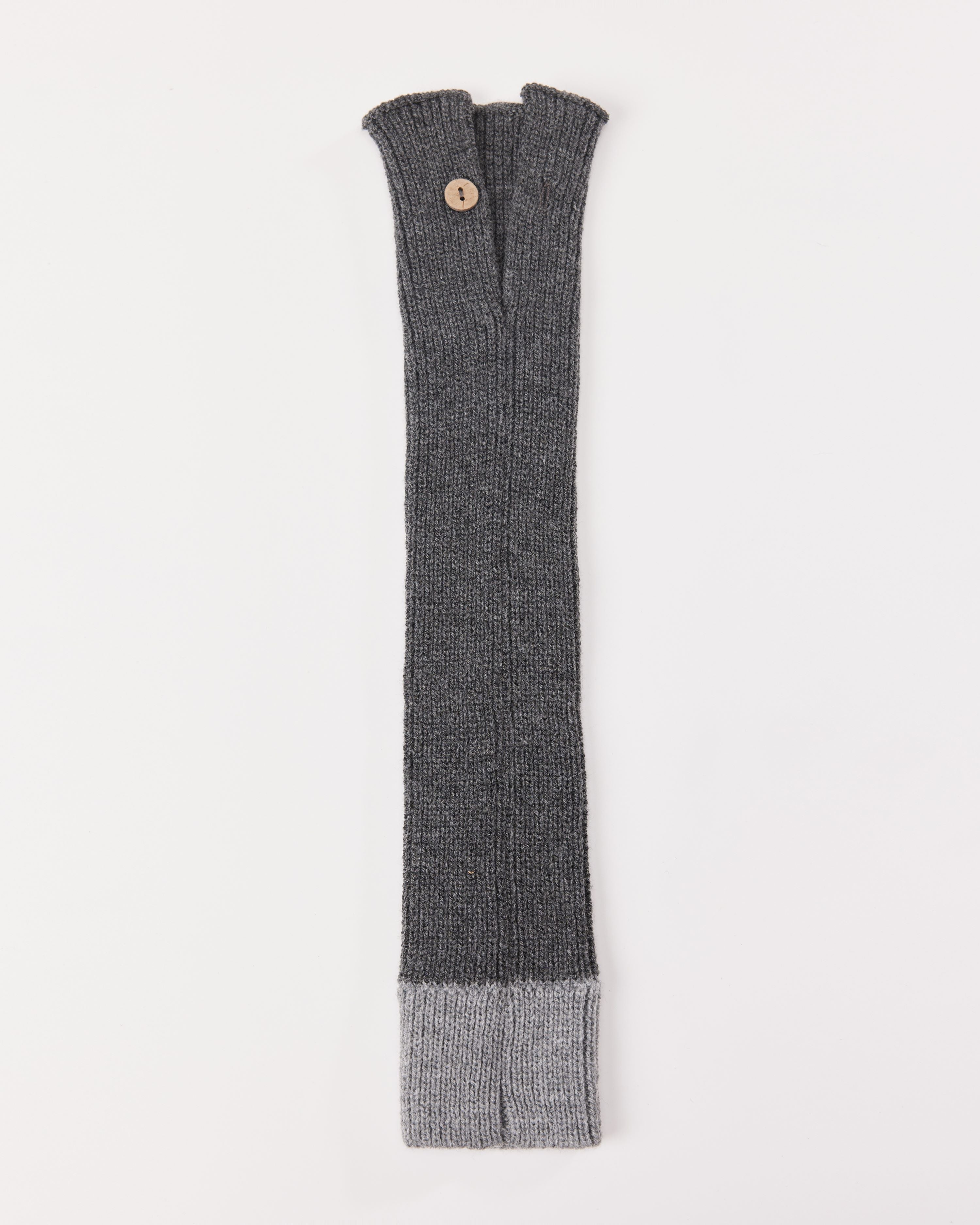 Womens Y2K Color Block Leg Warmers Button Detail Fashion Acrylic