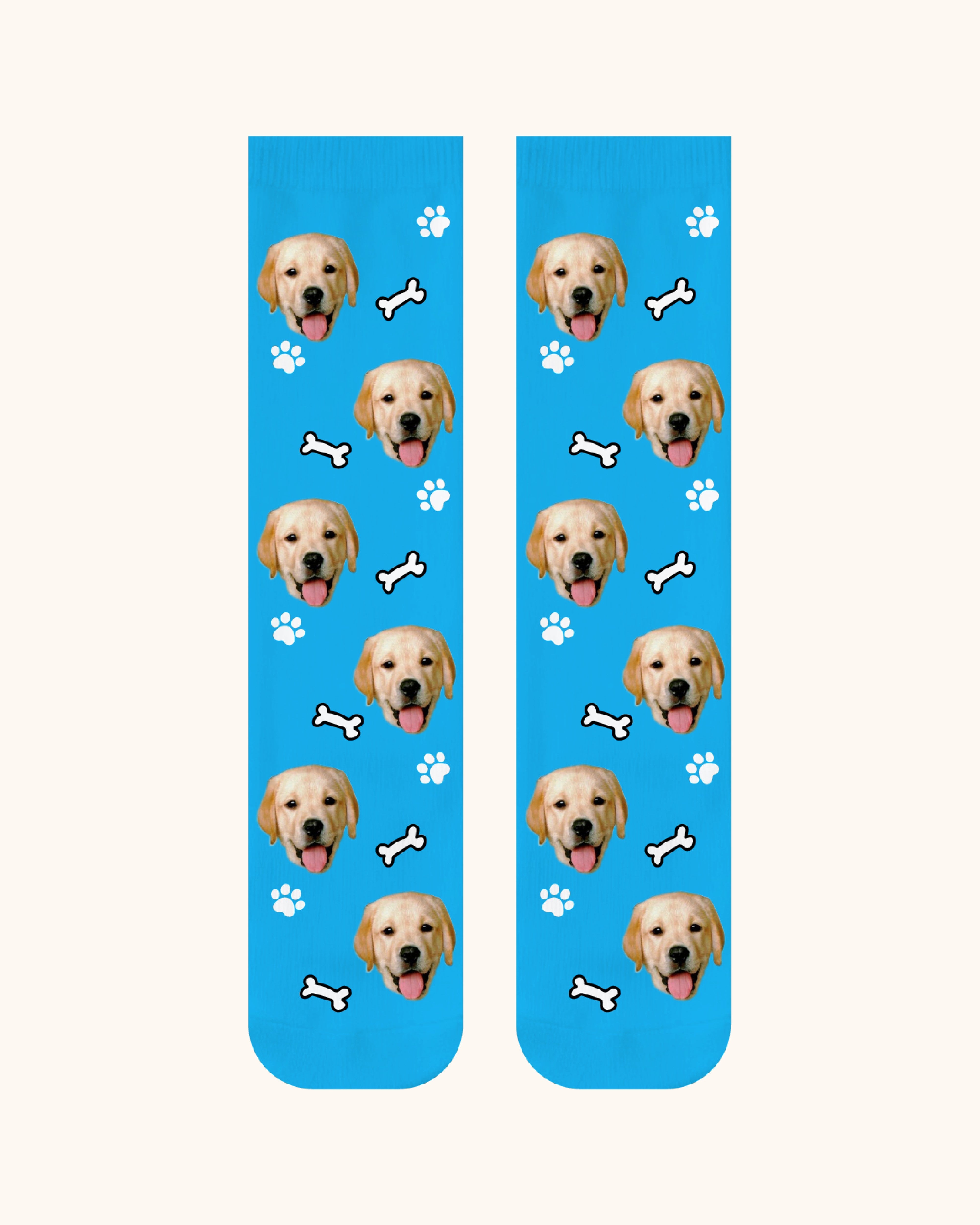 Custom Dog Face Crew Socks Personalized Pet Photo Socks Gift for Pet Lovers