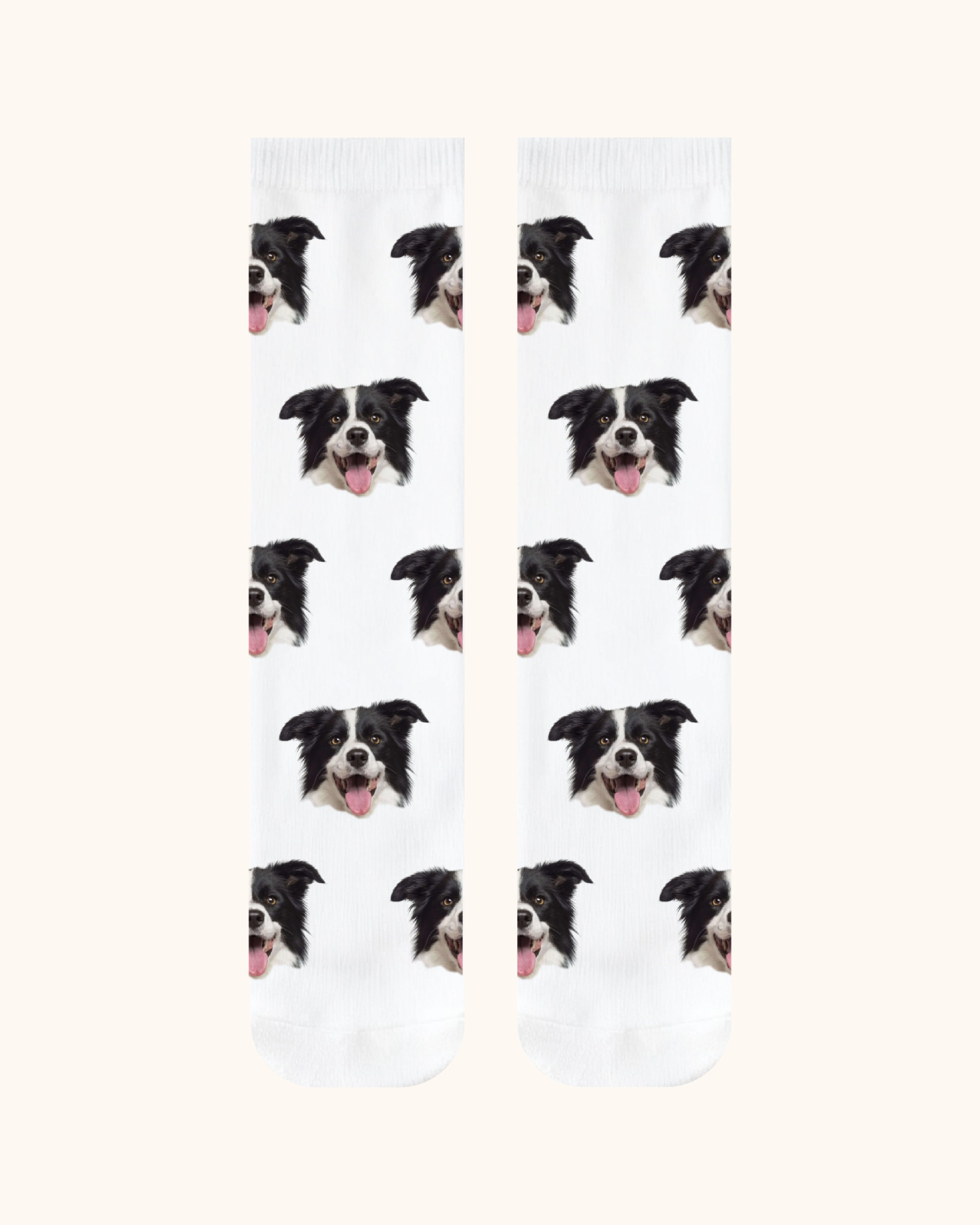 Custom Dog Face Crew Socks Personalized Pet Photo Socks Gift for Pet Lovers