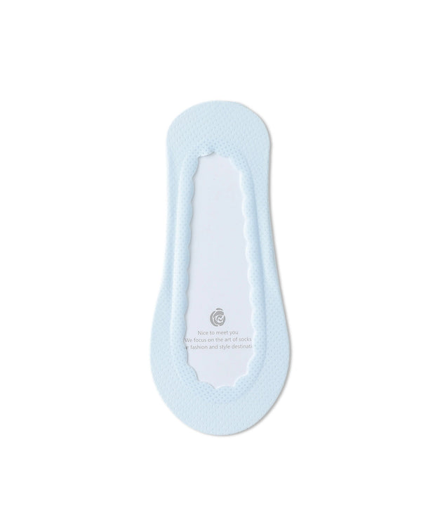 Breathable Mesh Scalloped No Show Liner Socks