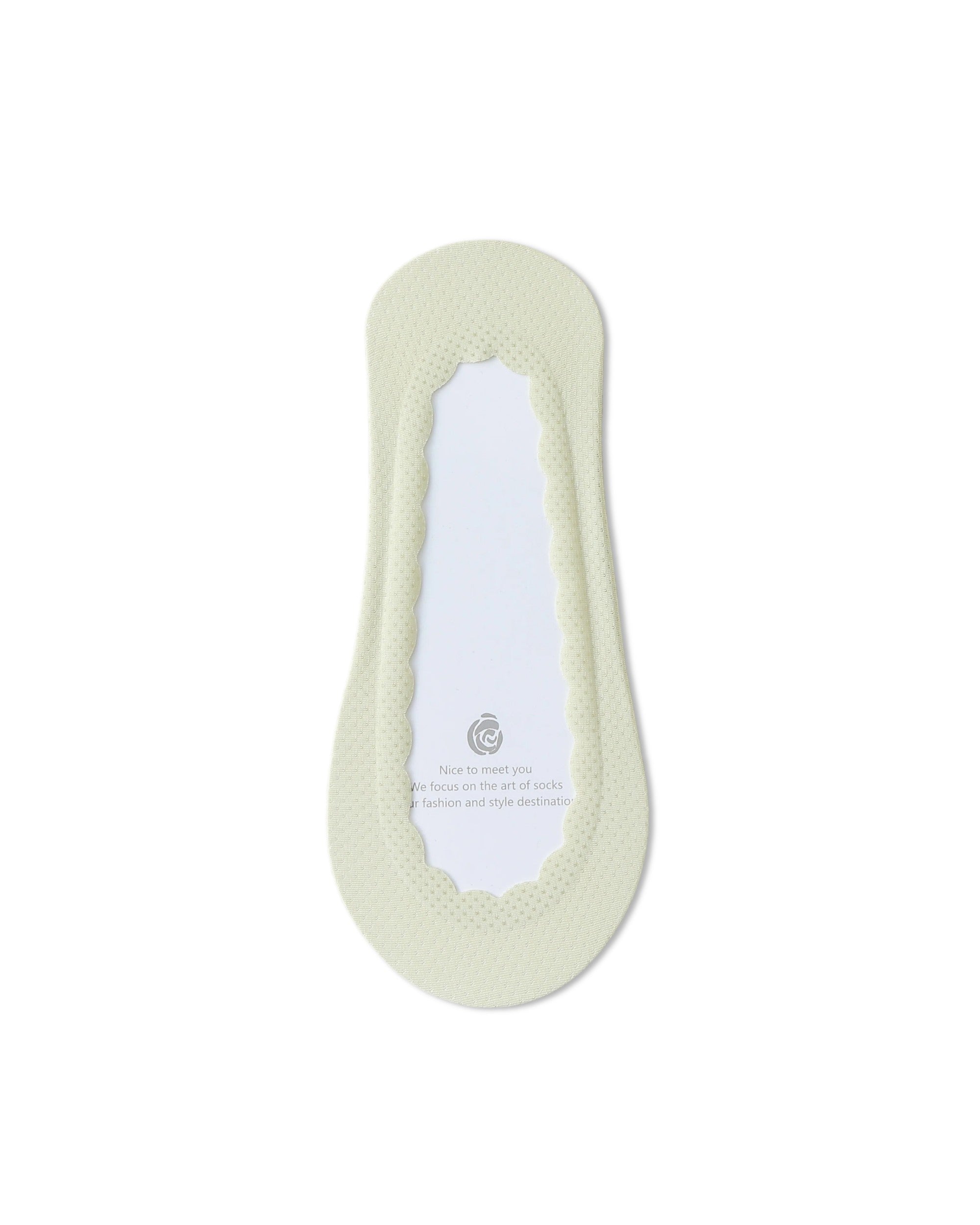 Breathable Mesh Scalloped No Show Liner Socks
