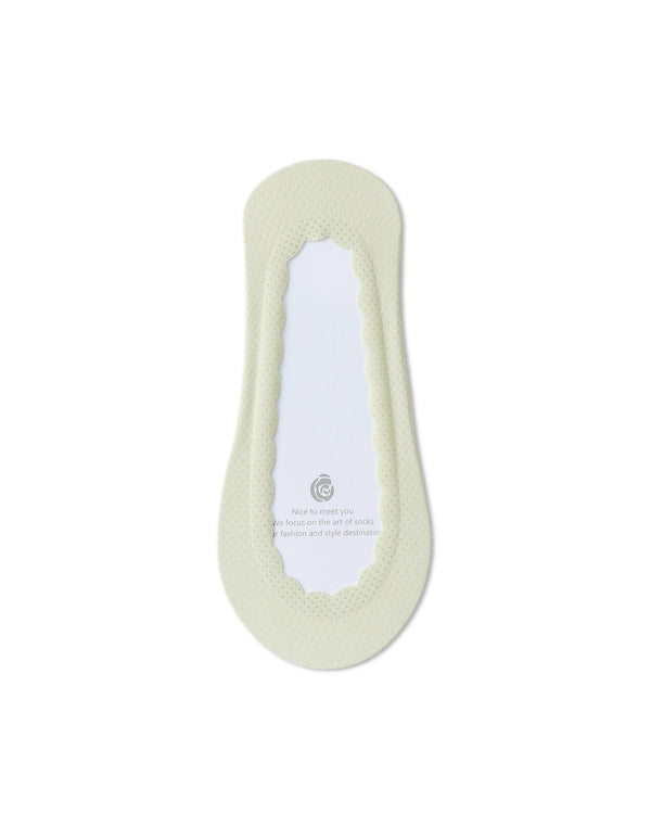 Breathable Mesh Scalloped No Show Liner Socks