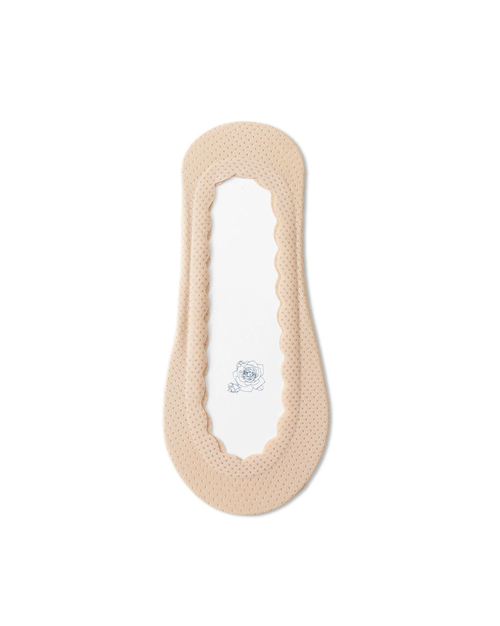 Breathable Mesh Scalloped No Show Liner Socks